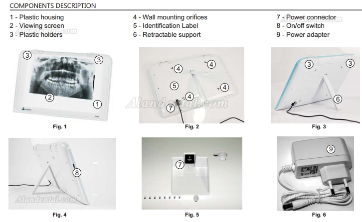 HISHINE® Luna X-ray Film Reader LED Specific Wall Desk Mounting